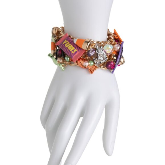 Betsey Johnson Glow in the Dark Toggle Candy Statement Bracelet - Picture 2 of 2